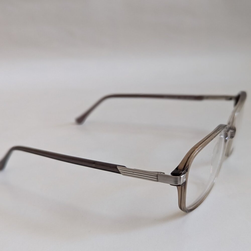 Plastic Combo Rectangle Optical Frame Only (2 Ton… - image 2